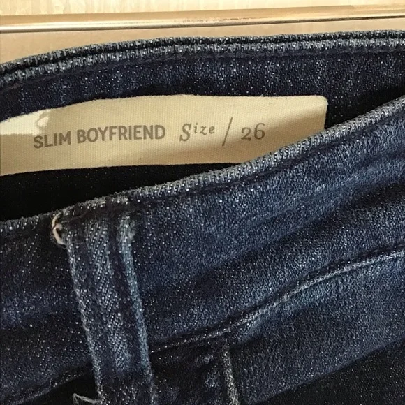 Pilcro slim boyfriend jeans jeans with floral sequins Sz 26 - Picture 8 of 9